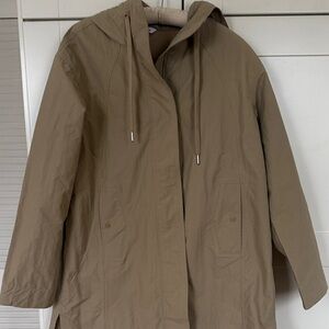 Athleta Women's Utility Jacket in Tan  pockets  hood   Never worn   Like new